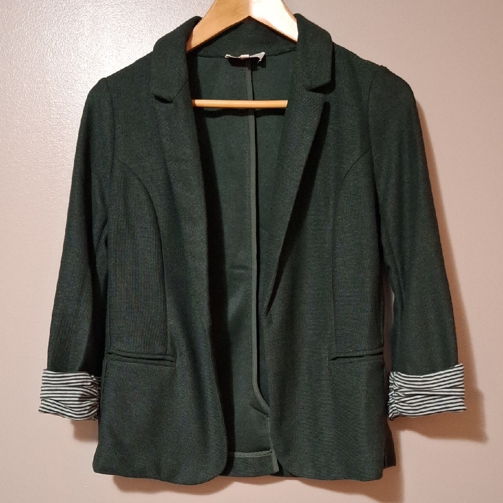 Women's Green Knit Blazer